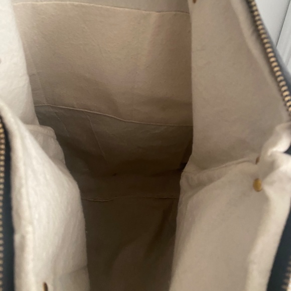Suede Tote | Leather Tote | Women's Purse | Black & Grey - Picture 4 of 6